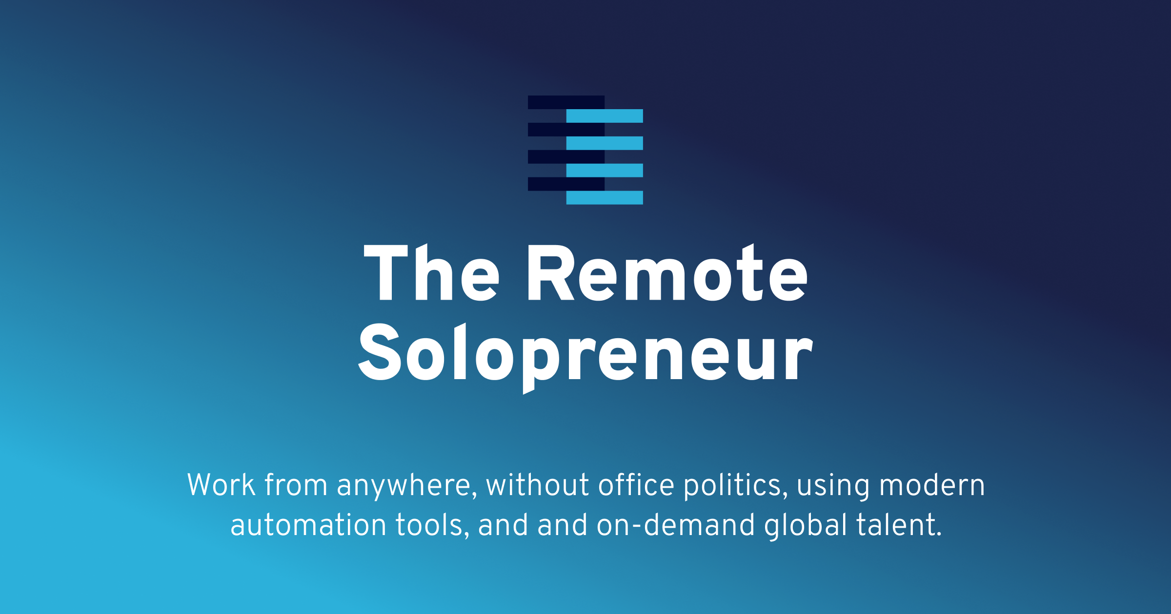 The Remote Solopreneur